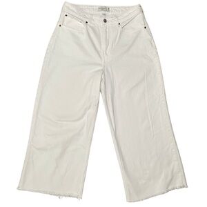 White Abercrombie & Fitch Wide-Leg Jeans